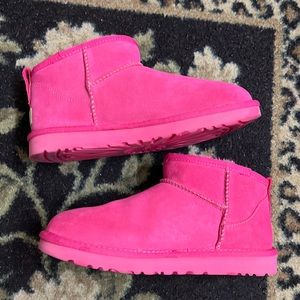 UGG Ultra Mini Boots - Hot Pink (Carnation) - Size 8